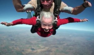 Skydiving Grandma