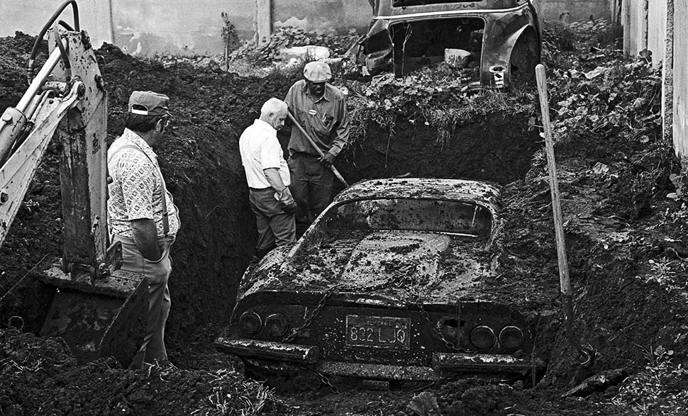 Ferrari found buried